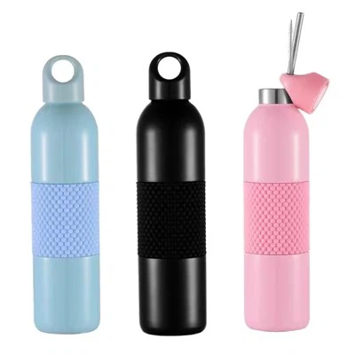 Bulk bestill gummiert grep rustfritt stål vannflasker