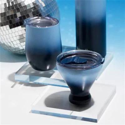 Rustfritt stål martini tumbler med lokk